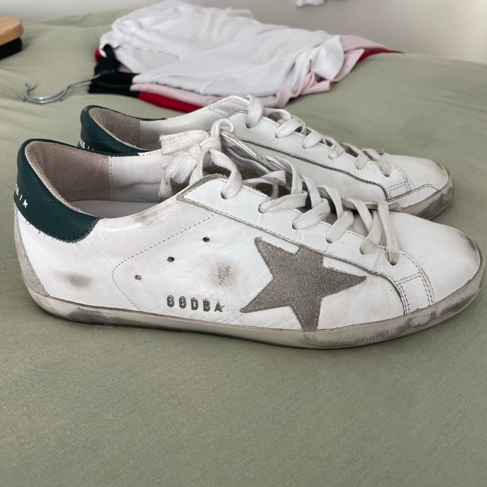 Golden Goose Green Super Stars